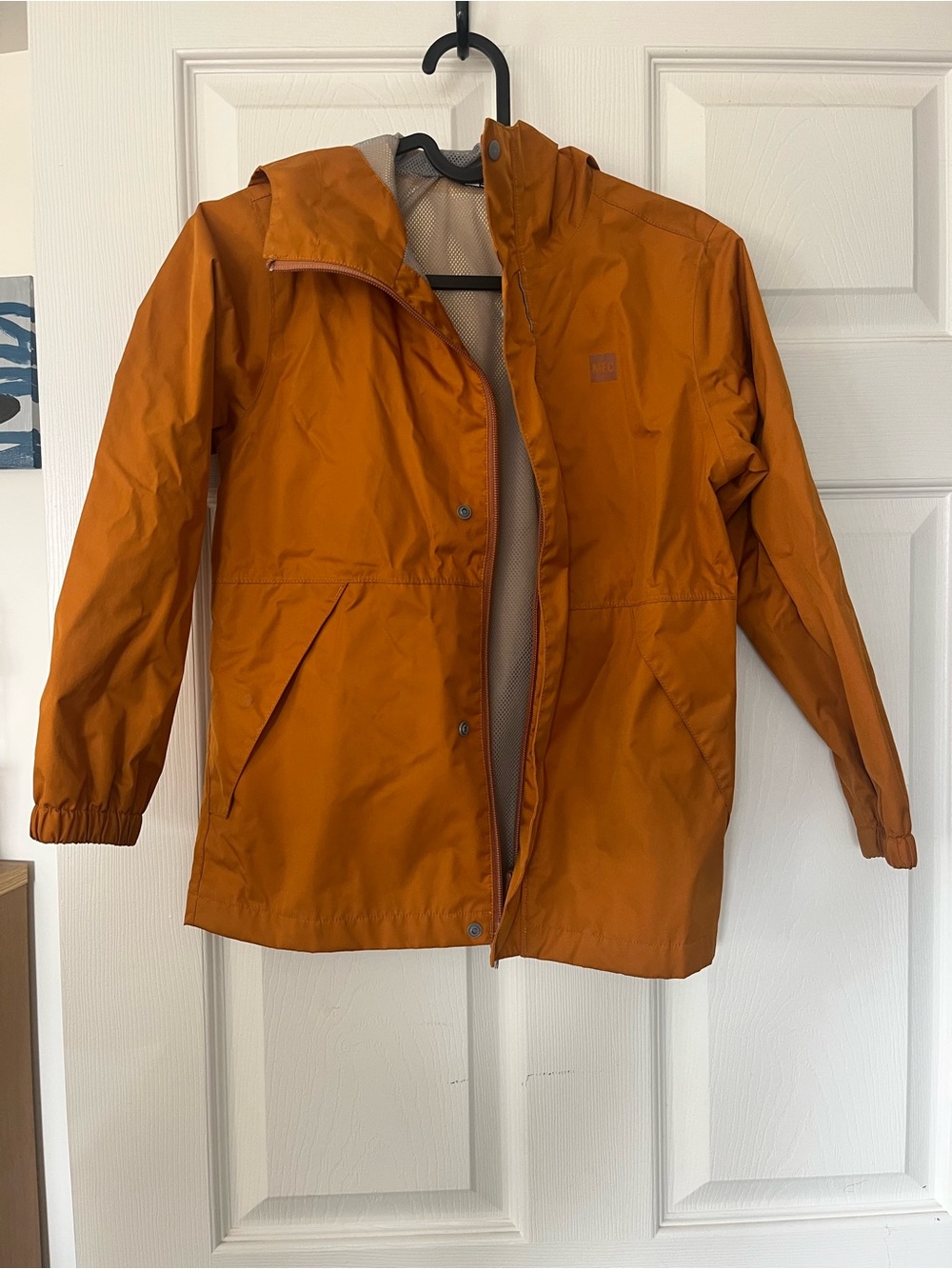 MEC Orange Kids' Hooded Raincoat